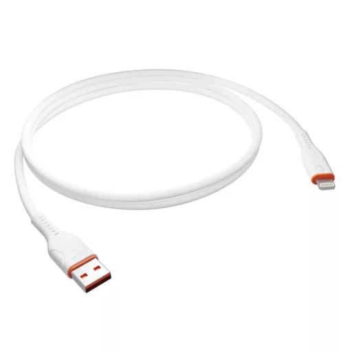 S-Link kábel - SL-X207E (2A, 12W, Gyorstöltés, Lightning, adat+töltőkábel, fehér)