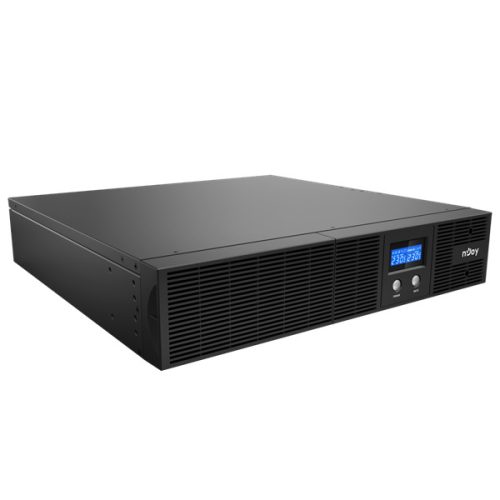 NJOY Szünetmentes 3000VA - Argus 3000 (8 IEC C13, line-interaktív, RJ45, RS232, USB, szoftver, LCD kijelző, 2U rack)