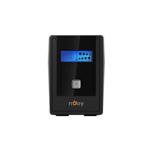 NJOY Szünetmentes  850VA - Cadu 850 (2 Schuko, line-interaktív, USB menedzsment, RJ11/45 vonalvédelem(1Gb/s), fekete)