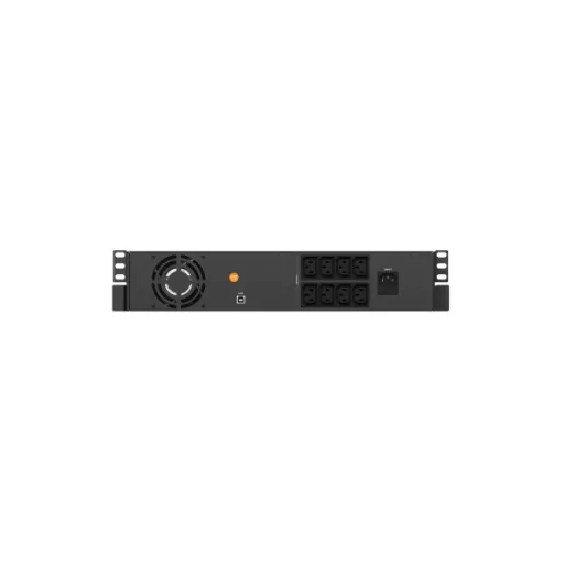 NJOY Szünetmentes 2000VA - Code 2000 (8 IEC C13, line-interaktív, USB menedzsment, szoftver, LCD kijelző, 2U rack)