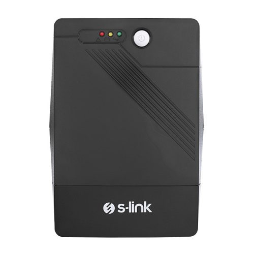 S-Link szünetmentes 1000VA - MIGHT U100 (1000VA, 12V7Ah*2, 600W, Line-Interactive, 4 schuko)