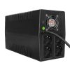 S-Link szünetmentes 2000VA - MIGHT U200 (2000VA, 12V9Ah*2, 1200W, Line-Interactive, 4 schuko)