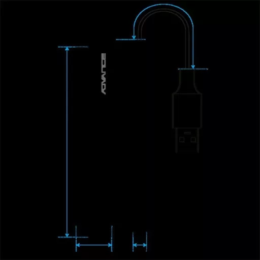 Advance USB Hub - XPAND SMART (USB-A to 4x USB-A3.0, szürke)