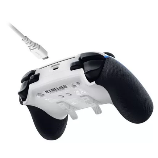 Razer Gamepad - Wolverine V2 Pro White (Vezeték nélküli, PC/PS5, fehér/kék)