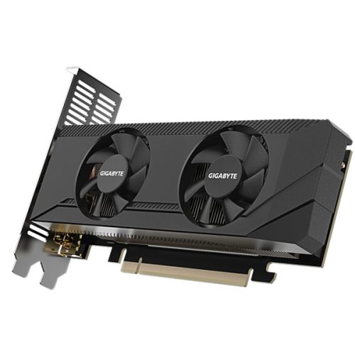 Gigabyte Videókártya - nVidia RTX 3050 OC Low profile (6144MB, GDDR6, 96bit, 1477/14000Mhz, 2xHDMI, 2xDP)