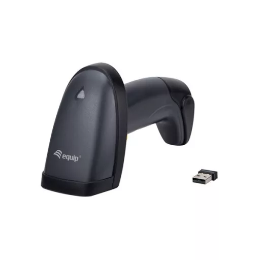Equip Asztali Vonalkód olvasó - 351029 (2D, állványal, vezeték nélküli: 2,4 Ghz+Bluetooth, fekete)