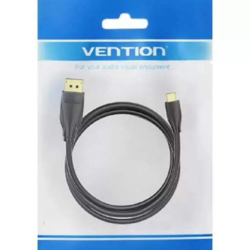 Vention USB-C -> Displayport,  (fekete), 2m, kábel