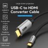 Vention USB-C/M ->HDMI/M (4K, alu), 1,5m, kábel