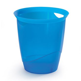 Papírkosár 16l, Durable Trend, áttetsző kék – Tonerklinika Debrecen