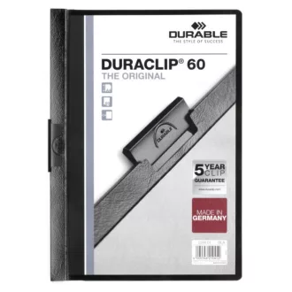 Klip mappa 60lap Durable Duraclip®, fekete – Tonerklinika Debrecen