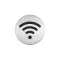 Piktogram, információs tábla, átmérő 83mm, WIFI Durable ezüst – Tonerklinika Debrecen