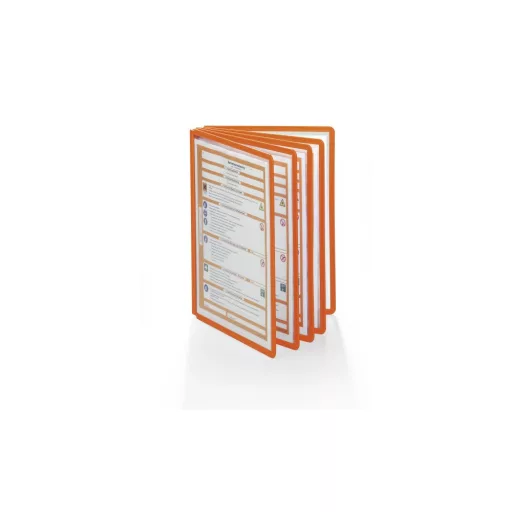 Bemutatótábla panel, A4, 5 db/csomag, Durable Sherpa narancs – Tonerklinika Debrecen