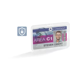 Biztonsági kártyatartó 54mmx87mm, 1 kártya számára, 10 db/csomag, Durable áttetsző – Tonerklinika Debrecen