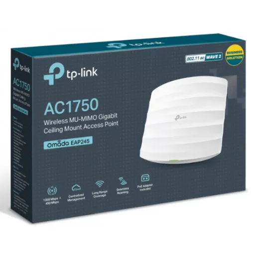 TP-LINK ACCESS POINT EAP245 AC1750 Wless Gigabit CeilingM