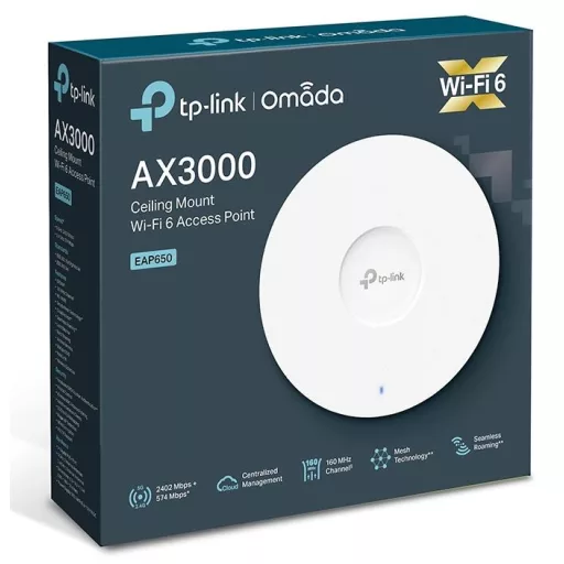TP-LINK ACCESS POINT EAP650 AX3000 Ceiling M DualBand WiFi6