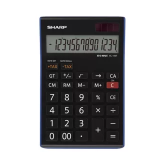 Számológép asztali 14 digit Sharp EL-145T-BL kék – Tonerklinika Debrecen