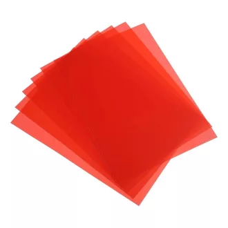 Előlap, A4, 200 micron 100 db/csomag, Bluering® áttetsző piros – Tonerklinika Debrecen