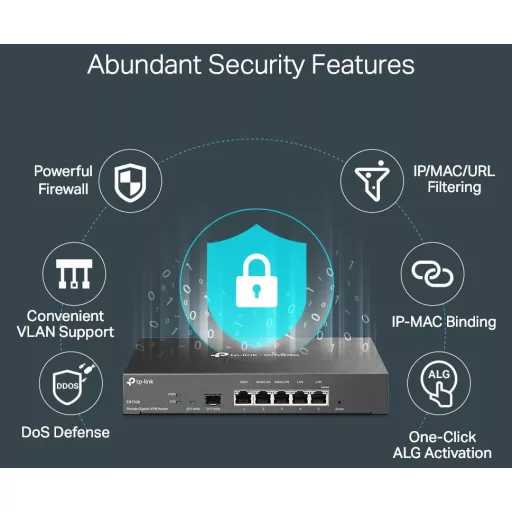TP-LINK ROUTER ER7206  SafeStream Gigabit Multi-WAN VPN