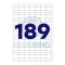 Etikett címke, 25,4x10mm, 100 lap, 189 címke/lap  Bluering® – Tonerklinika Debrecen