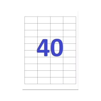 Etikett címke, 48,5x25,4mm, 100 lap, 40 címke/lap – Tonerklinika Debrecen