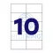 Etikett címke, 99,1x57mm, 100 lap, 10 címke/lap – Tonerklinika Debrecen