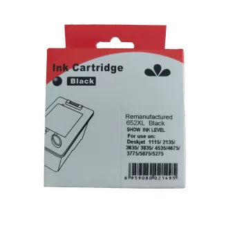 Utángyártott HP F6V25AE Tintapatron Black No.652 WHITE BOX – Tonerklinika Debrecen