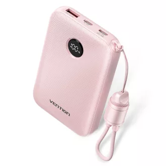 Vention FKAP0-C 10000mah, (rózsaszín,22,5W), powerbank