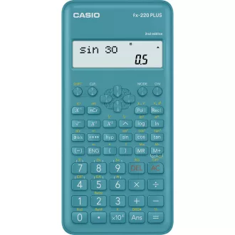 Számológép tudományos 181 funkcióss, kétsoros kijelző Casio FX 220 PLUS 2E kék – Tonerklinika Debrecen