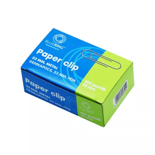 Gemkapocs 33mm, 100 db/doboz, Bluering® – Tonerklinika Debrecen