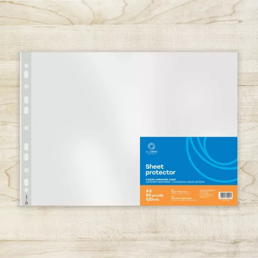 Genotherm lefűzhető, A3, 120 micron fekvő, víztiszta Bluering® 25 db/csomag, – Tonerklinika Debrecen