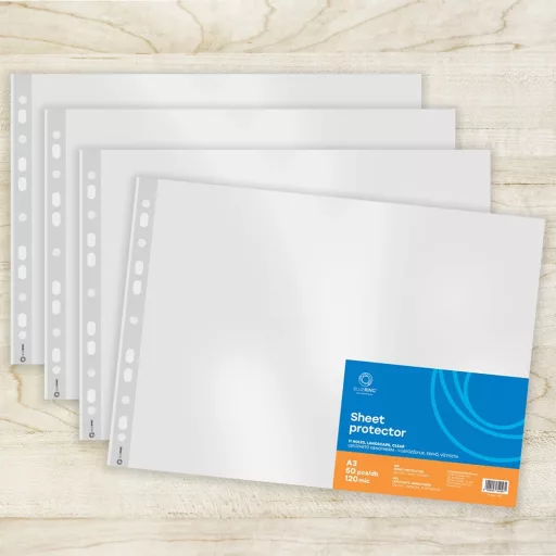 Genotherm lefűzhető, A3, 120 micron fekvő, víztiszta Bluering® 25 db/csomag, – Tonerklinika Debrecen