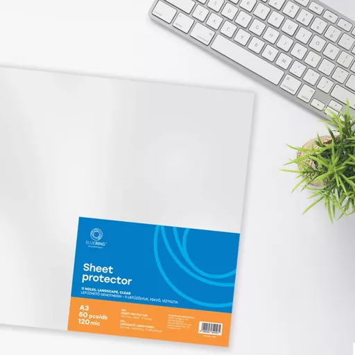 Genotherm lefűzhető, A3, 120 micron fekvő, víztiszta Bluering® 25 db/csomag, – Tonerklinika Debrecen