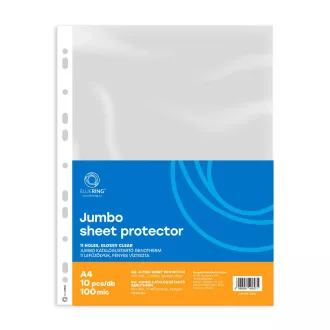 Genotherm lefűzhető, A4, 100 micron jumbo víztiszta Bluering® 10 db/csomag, – Tonerklinika Debrecen