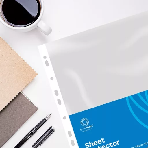 Genotherm lefűzhető, A4, 120 micron víztiszta Bluering® 25 db/csomag, – Tonerklinika Debrecen