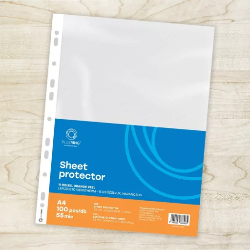 Genotherm lefűzhető, A4, 55 micron narancsos 100 db/csomag, Bluering® – Tonerklinika Debrecen