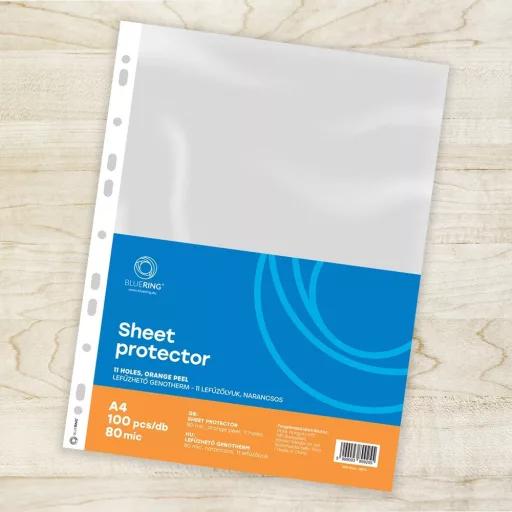 Genotherm lefűzhető, A4, 80 micron narancsos Bluering® 100 db/csomag, – Tonerklinika Debrecen