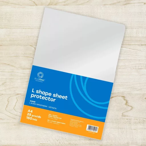Genotherm 'L' A4, 150 micron víztiszta Bluering® 25 db/csomag, – Tonerklinika Debrecen