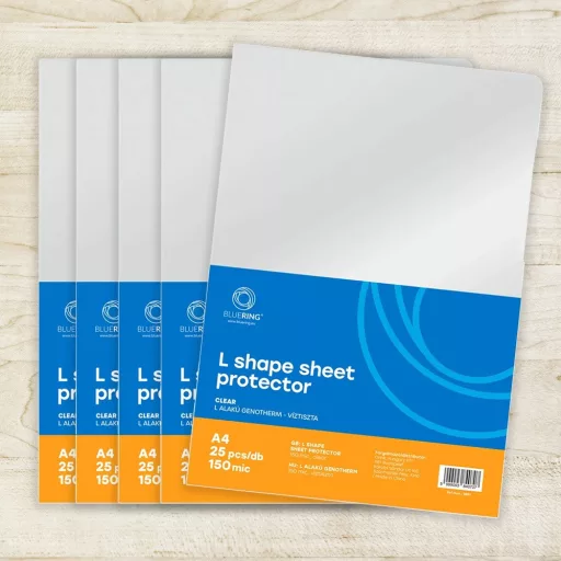 Genotherm 'L' A4, 150 micron víztiszta Bluering® 25 db/csomag, – Tonerklinika Debrecen