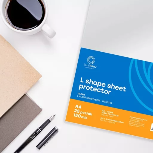 Genotherm 'L' A4, 150 micron víztiszta Bluering® 25 db/csomag, – Tonerklinika Debrecen