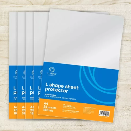 Genotherm 'L' A4, 180 micron víztiszta Bluering® 25 db/csomag, – Tonerklinika Debrecen