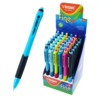 Golyóstoll nyomógombos 0,7mm Vinson 5237 Fine vegyes displ 36 db/display – Tonerklinika Debrecen