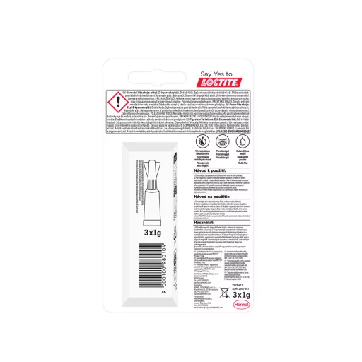 Pillanatragasztó 3x1g Loctite Super Bond Power Gél Mini Trio