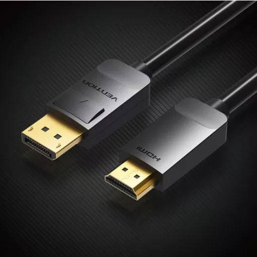 Vention Displayport -> HDMI, (fekete), 2m, kábel