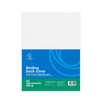 Hátlap, A4, 230 g. bőrhatású 100 db/csomag, Bluering® fehér – Tonerklinika Debrecen