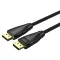 Vention Displayport/M -> Displayport/M (8K, optikai, fekete), 1,5m, kábel