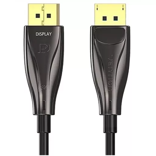Vention Displayport/M -> Displayport/M (8K, optikai, fekete), 3m,  kábel