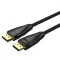 Vention Displayport/M -> Displayport/M  (Szövet, fekete), 10m, kábel