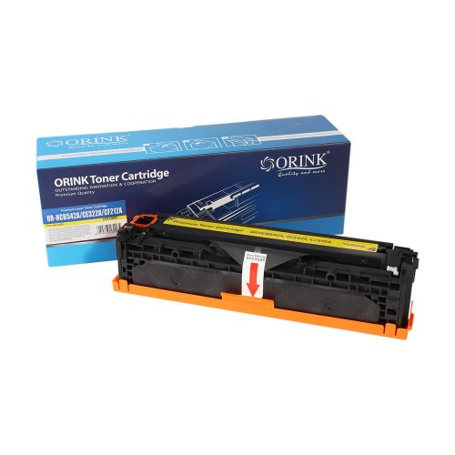 Utángyártott Hp CB542A/CE322A/CF212A/Canon crg716 toner yellow ORINK