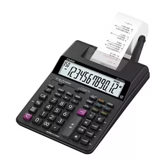 Számológép szalagos 12 digit, 2 színű nyomtatás, LCD kijelzős Casio HR 150 RCE fekete – Tonerklinika Debrecen