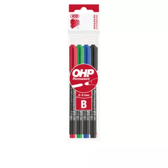 Alkoholos marker készlet, B OHP Ico 10 db/doboz, 4 klf.szín – Tonerklinika Debrecen